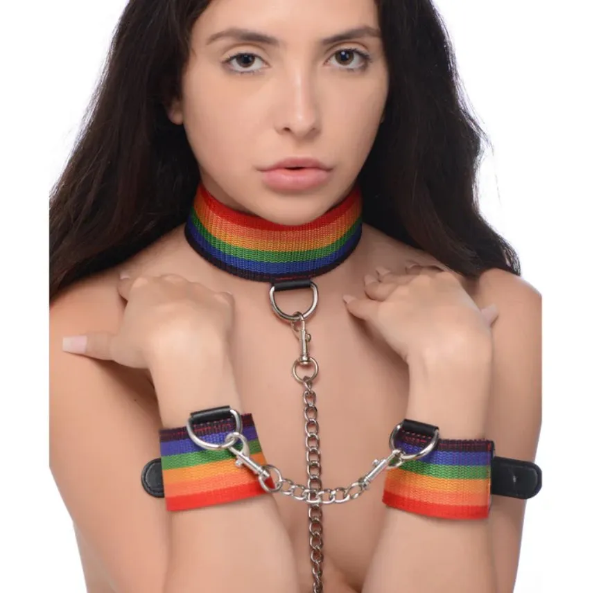 Master Series Kinky Pride Rainbow Bondage Set