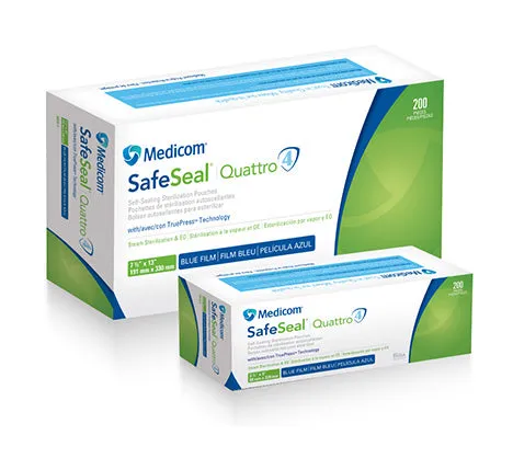 Medicom Autoclave SafeSeal Quattro Pouch - 89x133mm (Box of 200)