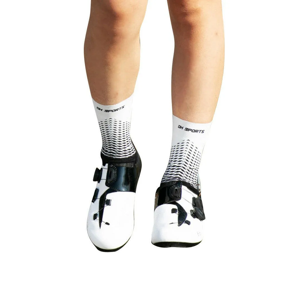Men Women Cycling Socks Anti-Slip Wearproof Breathable Running Hiking Sports Outdoors Athletic Compression Socks