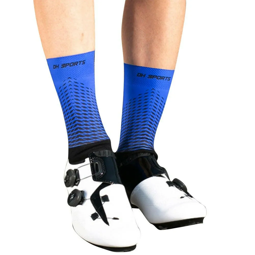 Men Women Cycling Socks Anti-Slip Wearproof Breathable Running Hiking Sports Outdoors Athletic Compression Socks