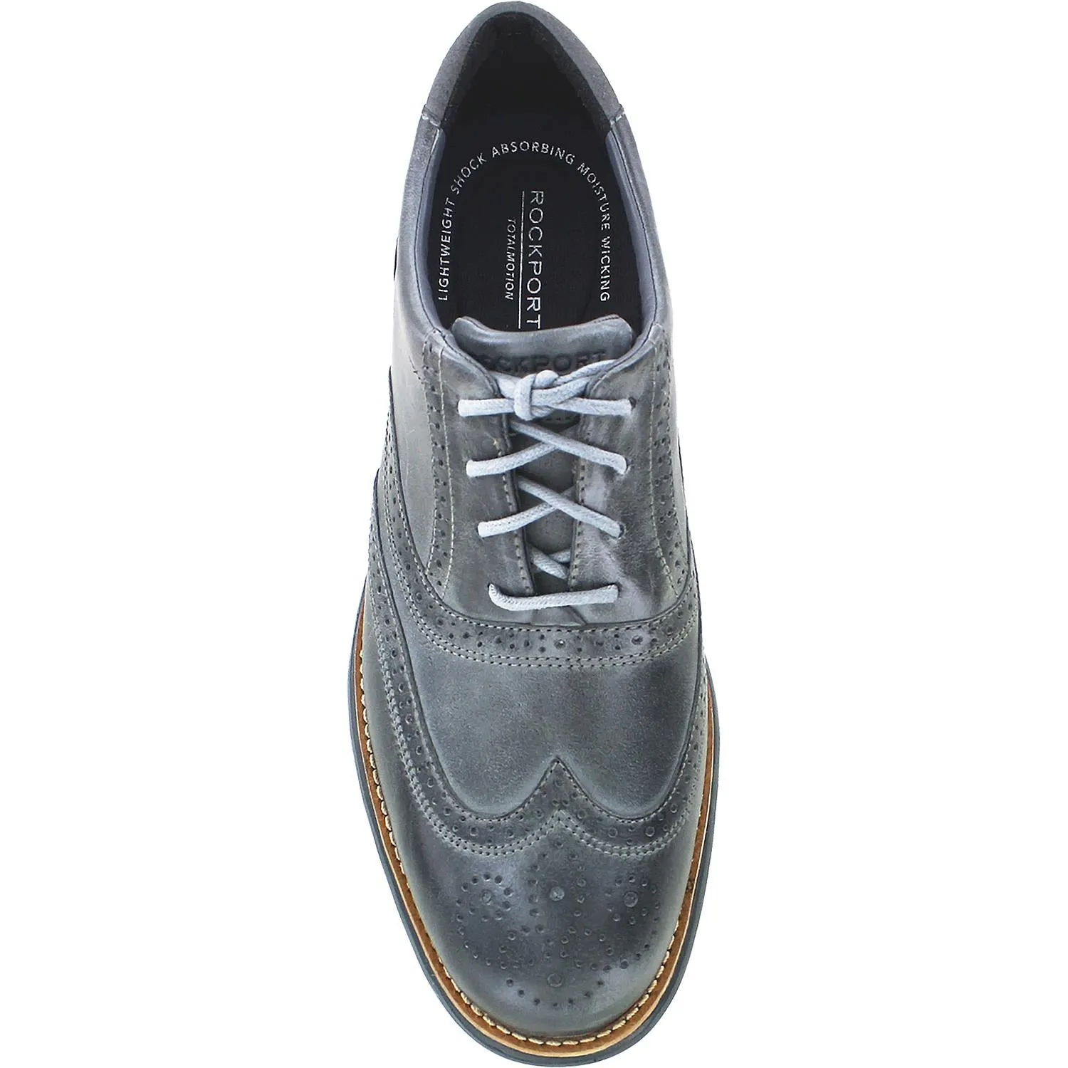 Men's Rockport Total Motion Fusion Wing Tip Griffin Leather
