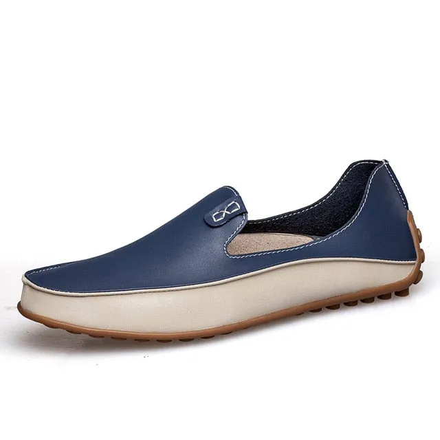 New Slip Casual Driving Shoes Wide 2020 Business  Sneaker Male
