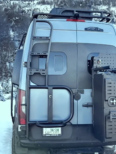 Owl Vans Explorer Ladder   Tire Carrier for 2019-Present Sprinter Van