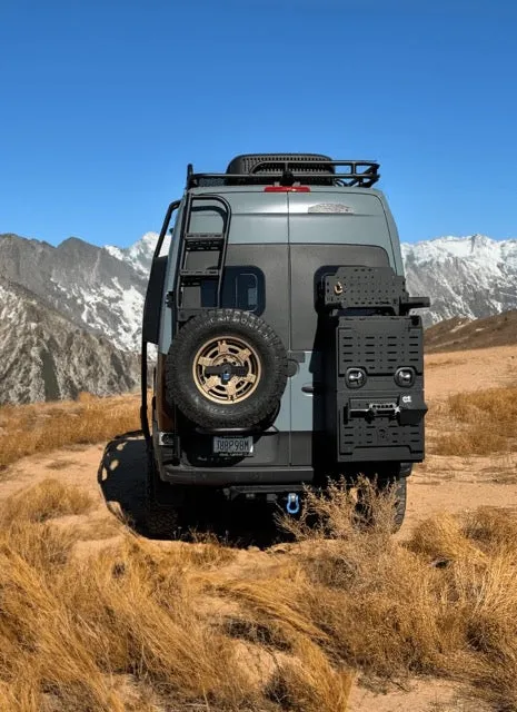 Owl Vans Explorer Ladder   Tire Carrier for 2019-Present Sprinter Van