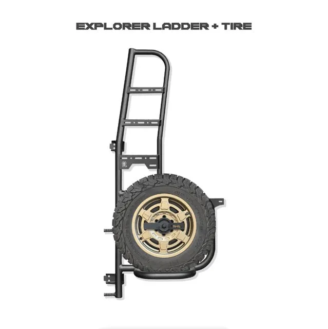 Owl Vans Explorer Ladder   Tire Carrier for 2019-Present Sprinter Van