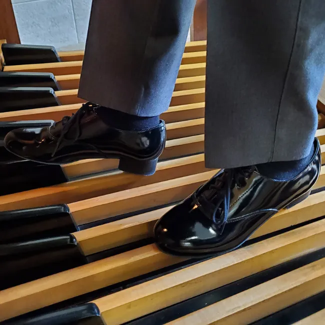Oxford Lace-up (Black Patent Leather) Men's