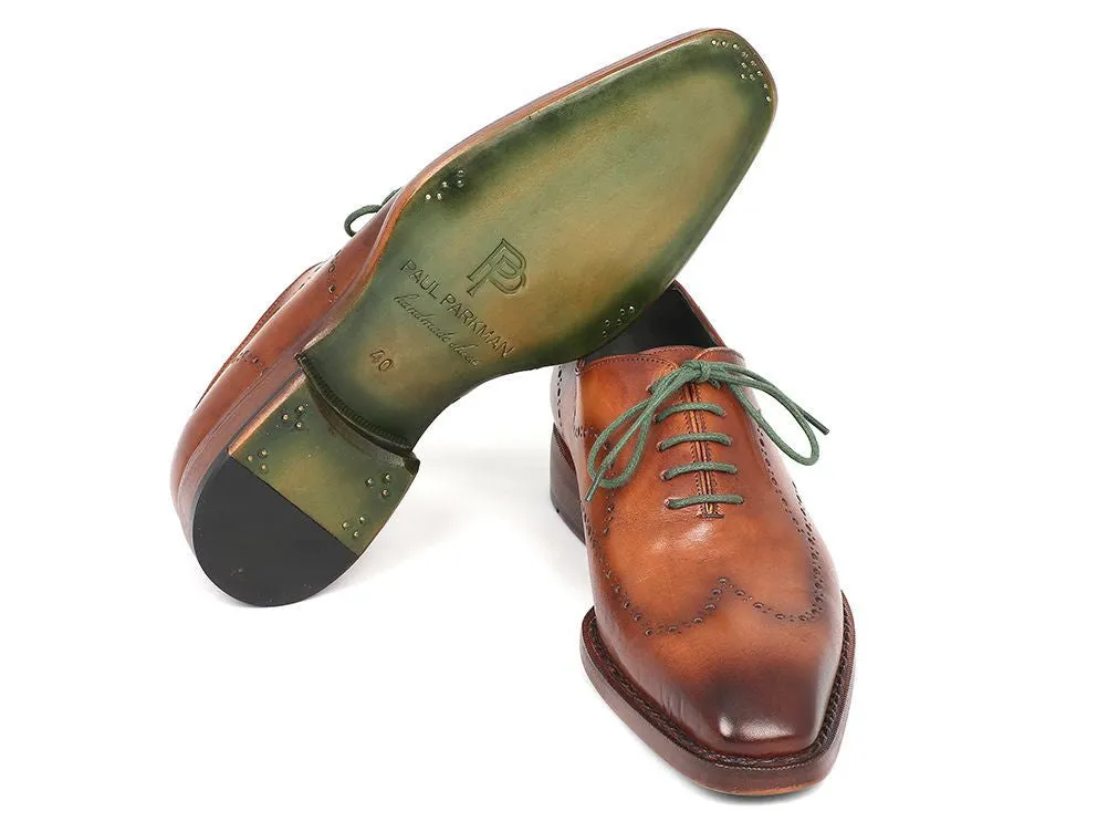Paul Parkman Men's Camel Brown Oxford