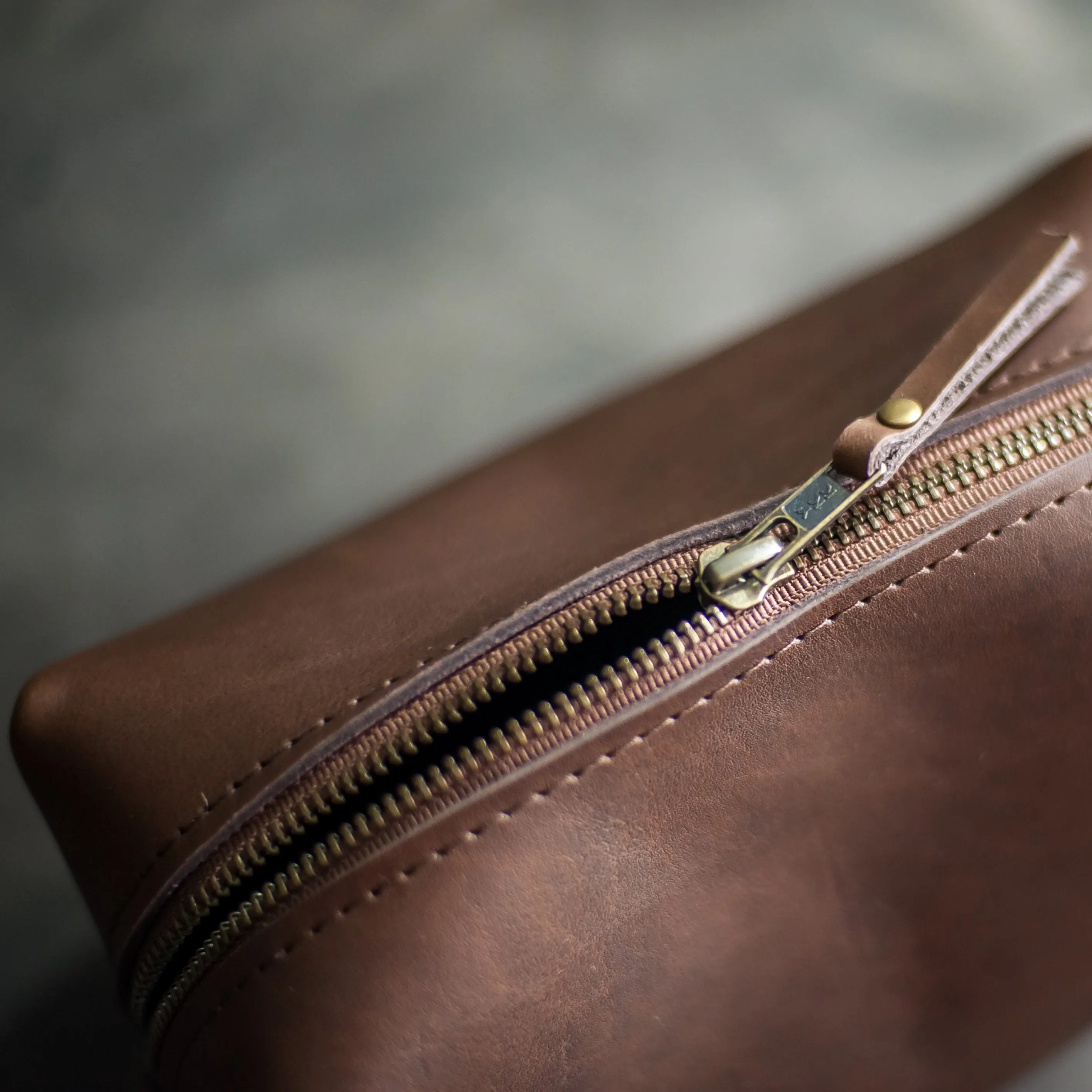Personalized Leather Dopp Kit