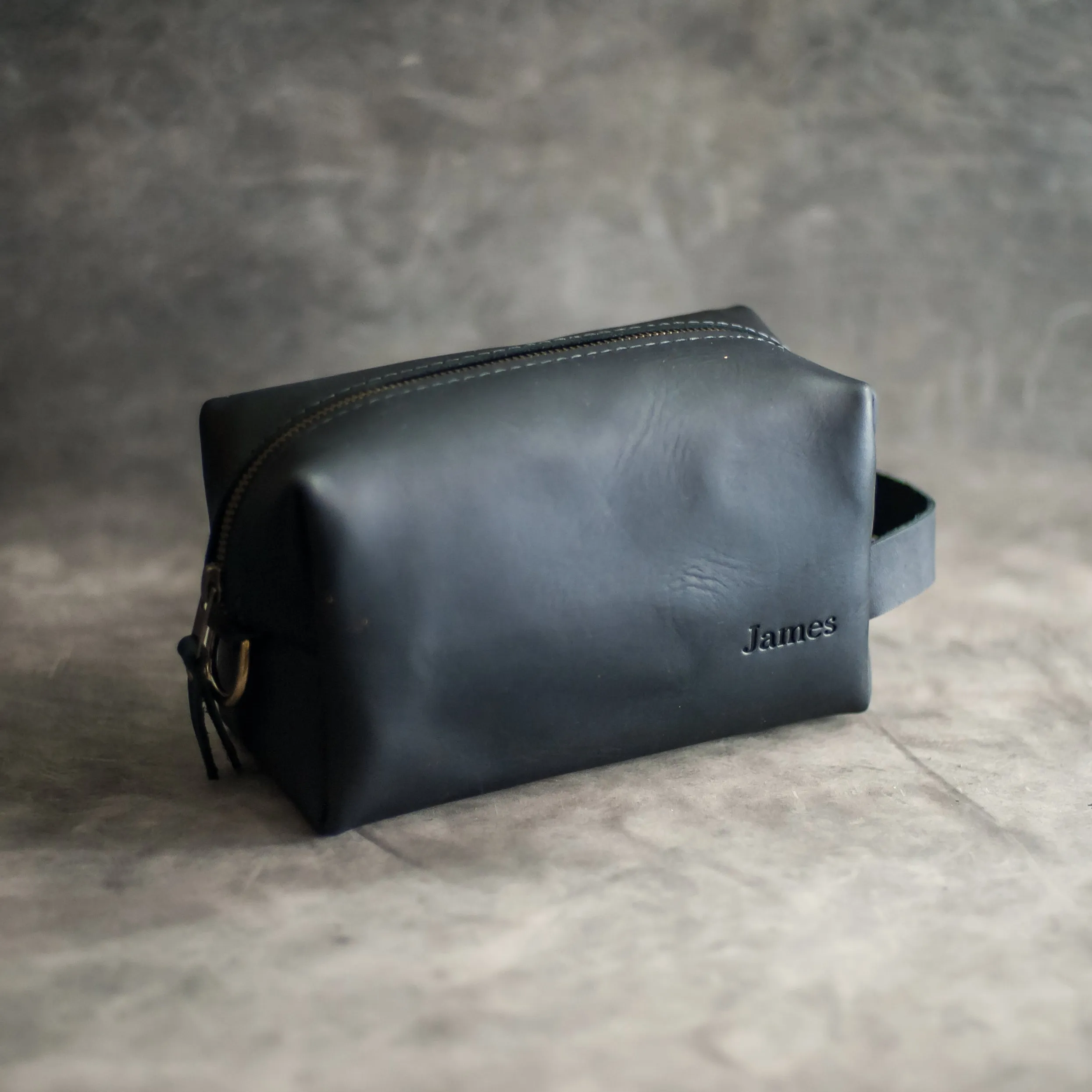 Personalized Leather Dopp Kit