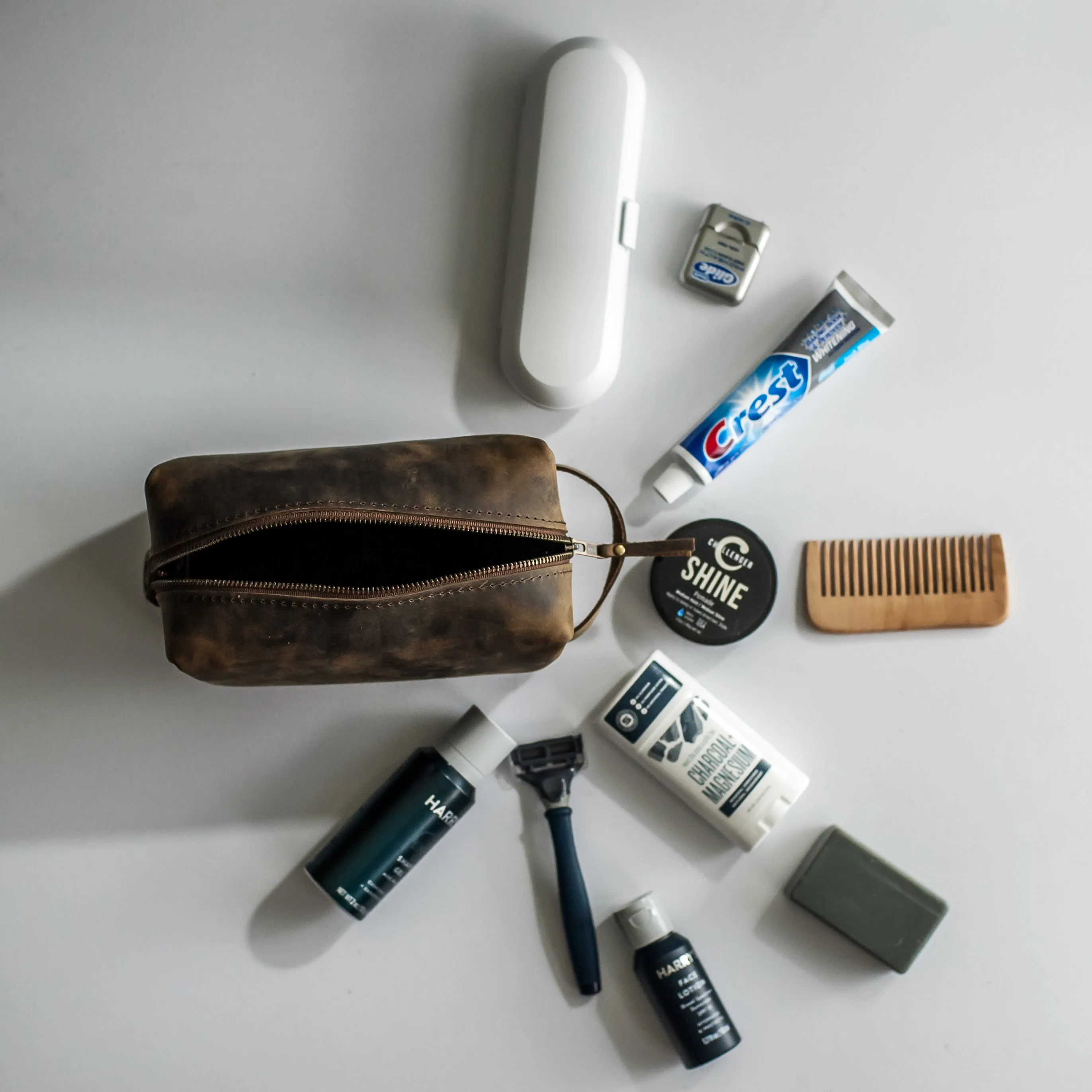 Personalized Leather Dopp Kit