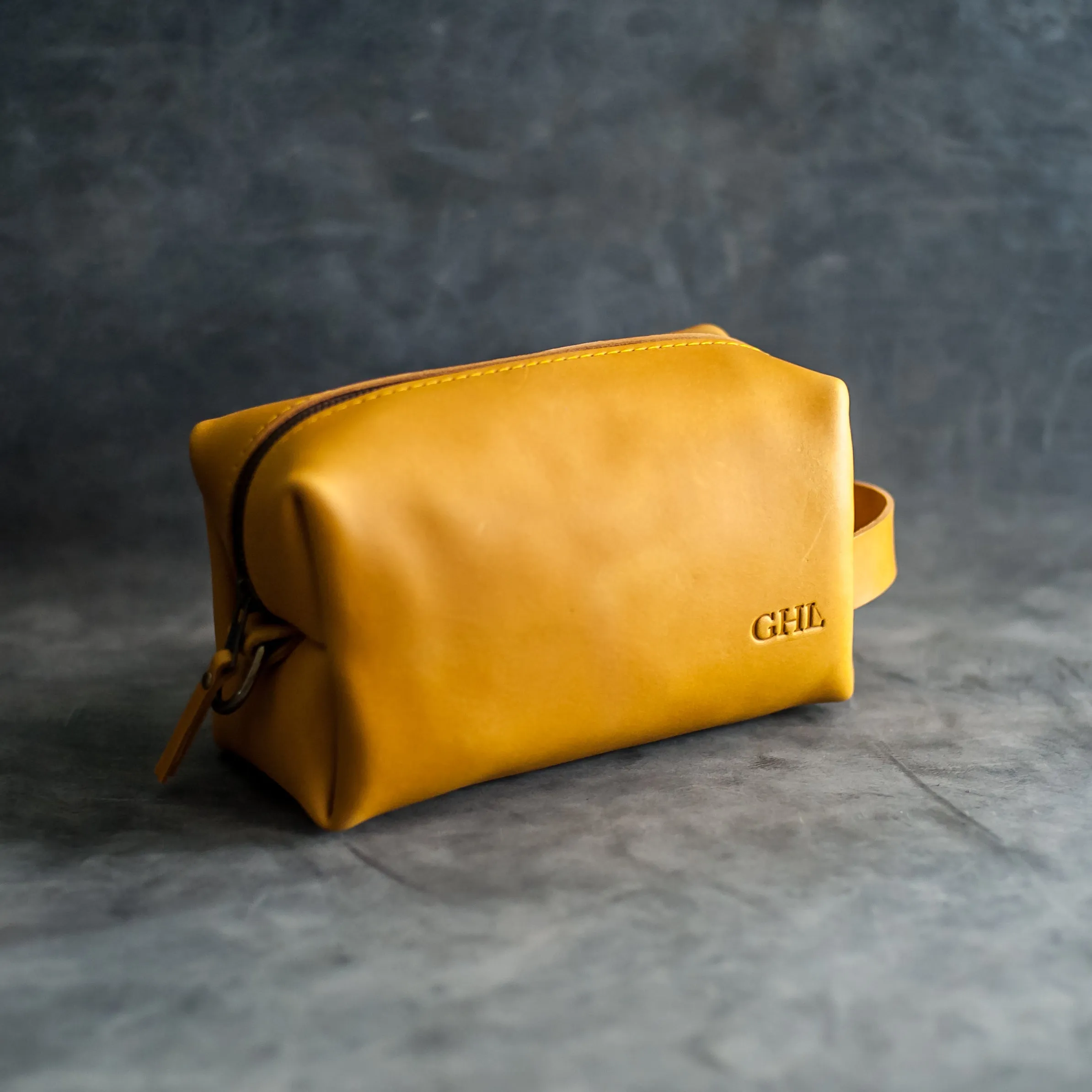 Personalized Leather Dopp Kit