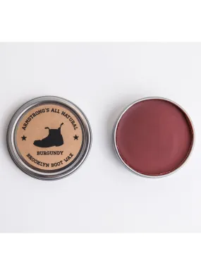 PIGMENTED BROOKLYN BOOT WAX - BURGUNDY