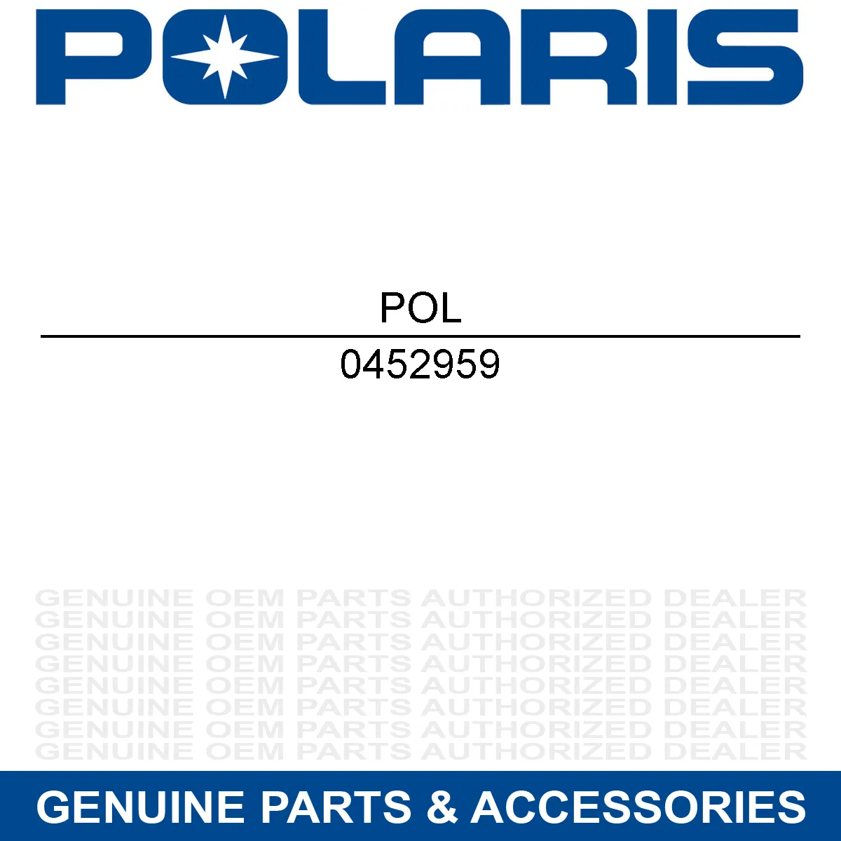 Polaris 0452959 SENSOR-PRESSURE NA