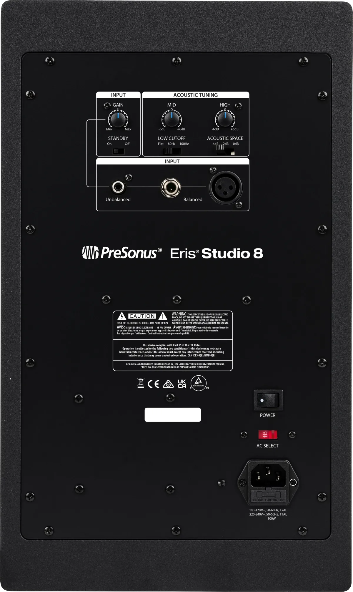 PreSonus ERIS STUDIO 8 Active Studio Monitor with EBM Waveguide - 8"