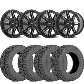 Rough Country 35X12.50R20 Tires & Rough Country 88 Series Wheels Package | 2022-2025 Toyota Tundra