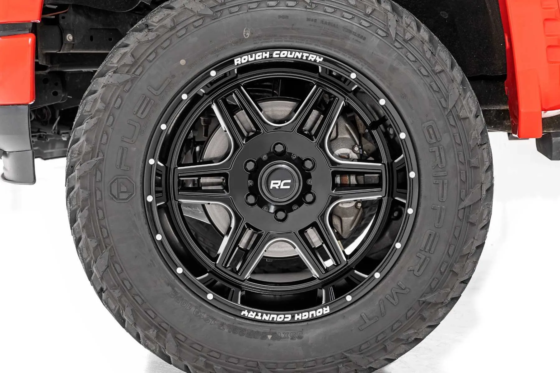 Rough Country 35X12.50R20 Tires & Rough Country 92 Series Wheel Package | 2022-2025 Toyota Tundra
