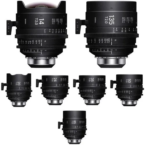 Sigma T1.5/T2 Cine FF High-Speed Art Prime 5-Lens Set