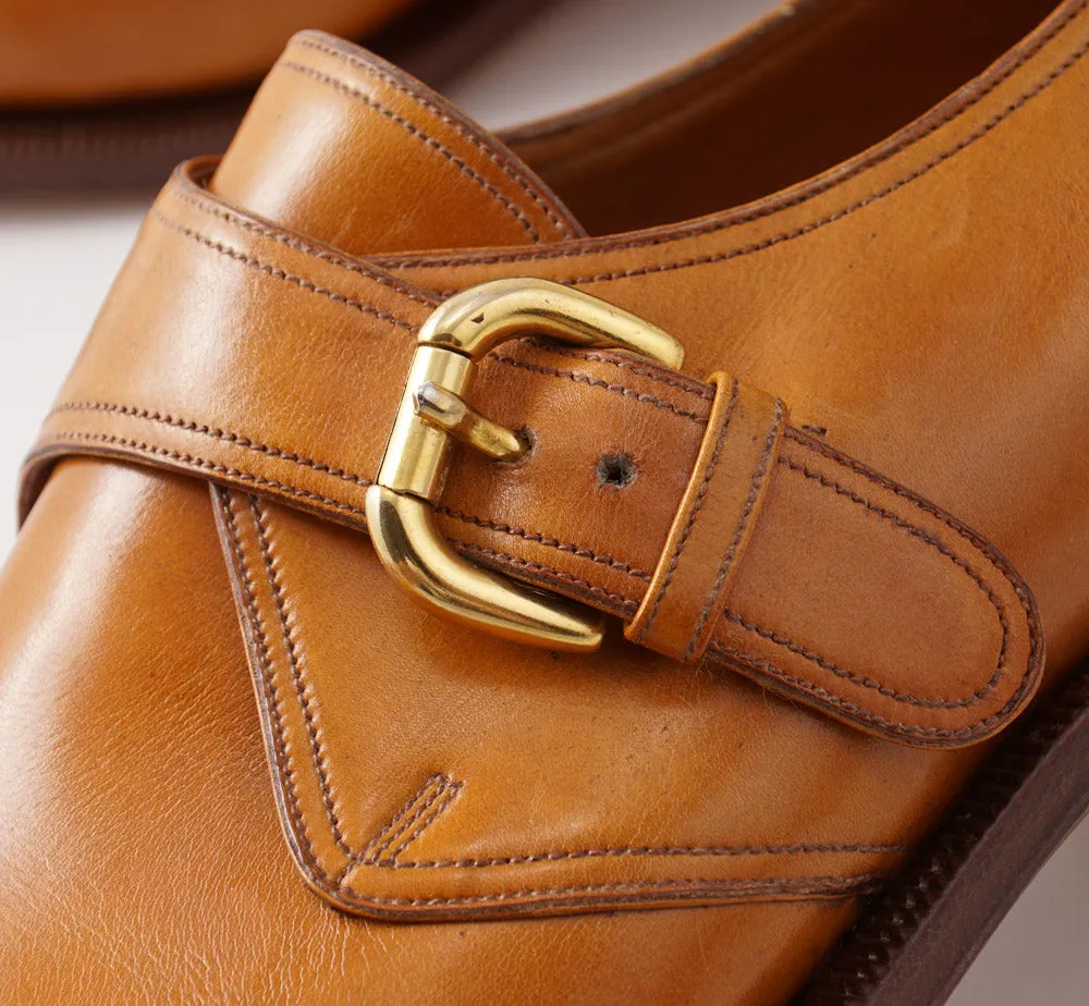 Silvano Lattanzi Monk Strap in Golden Tan