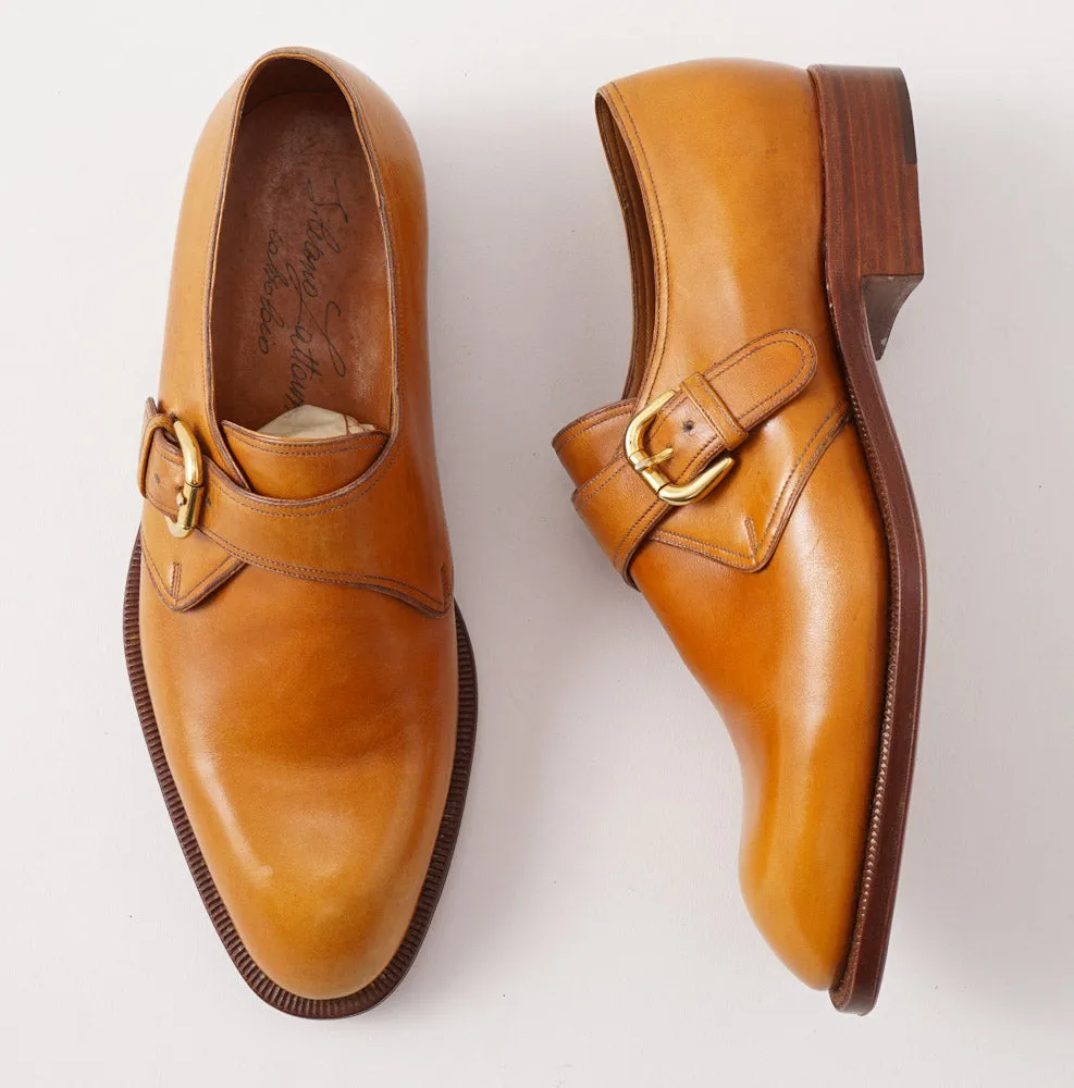Silvano Lattanzi Monk Strap in Golden Tan