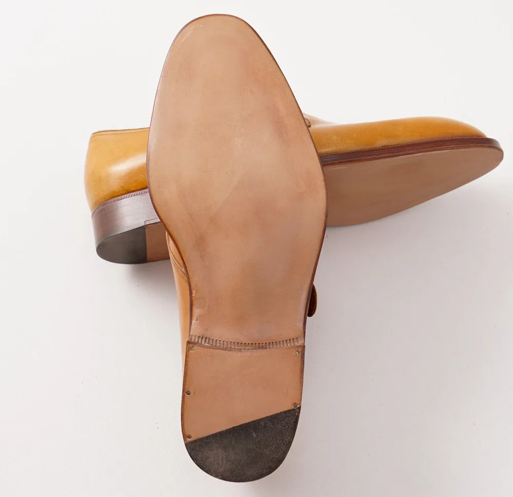 Silvano Lattanzi Monk Strap in Golden Tan