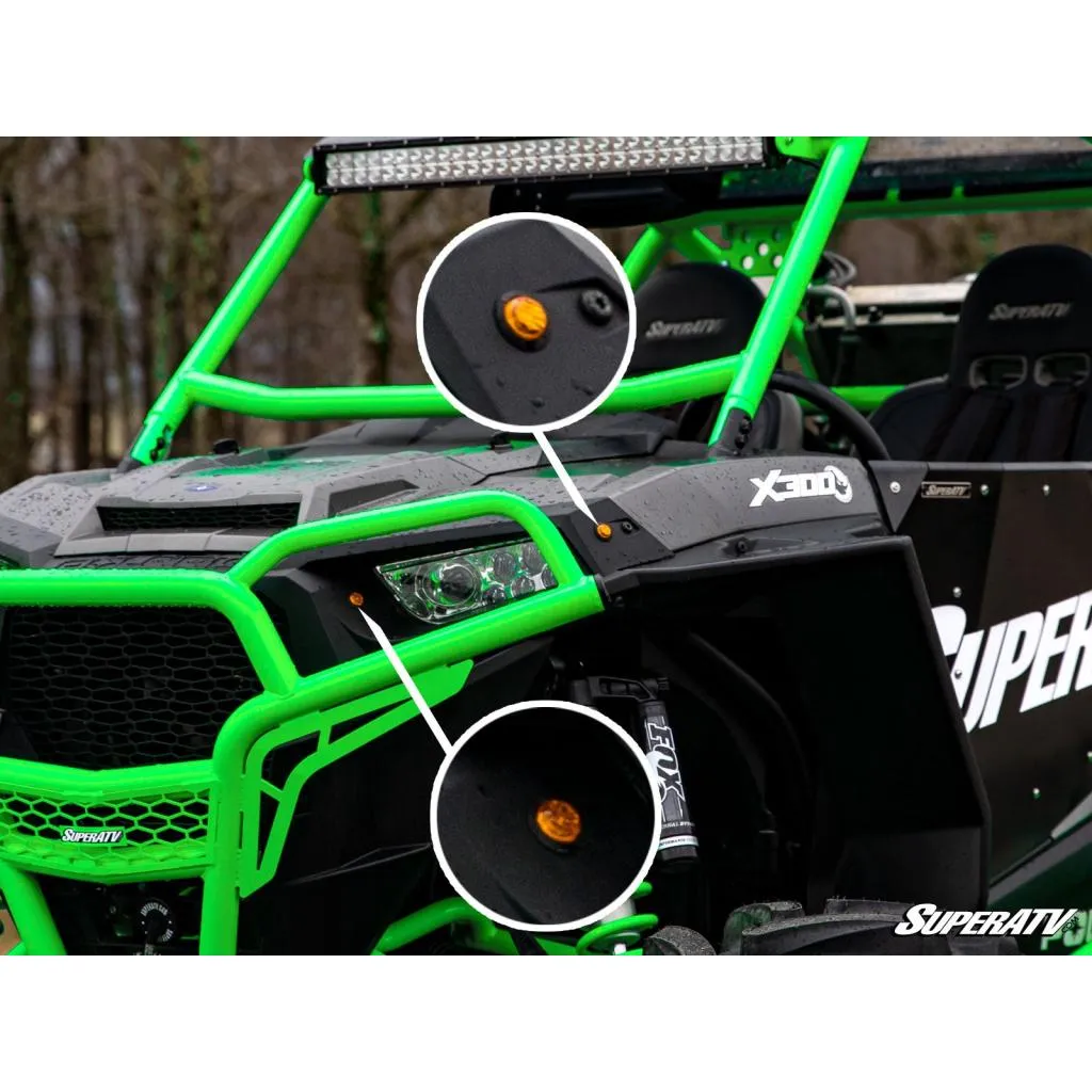 SuperATV Polaris RZR XP Turbo Plug & Play Turn Signal Kit