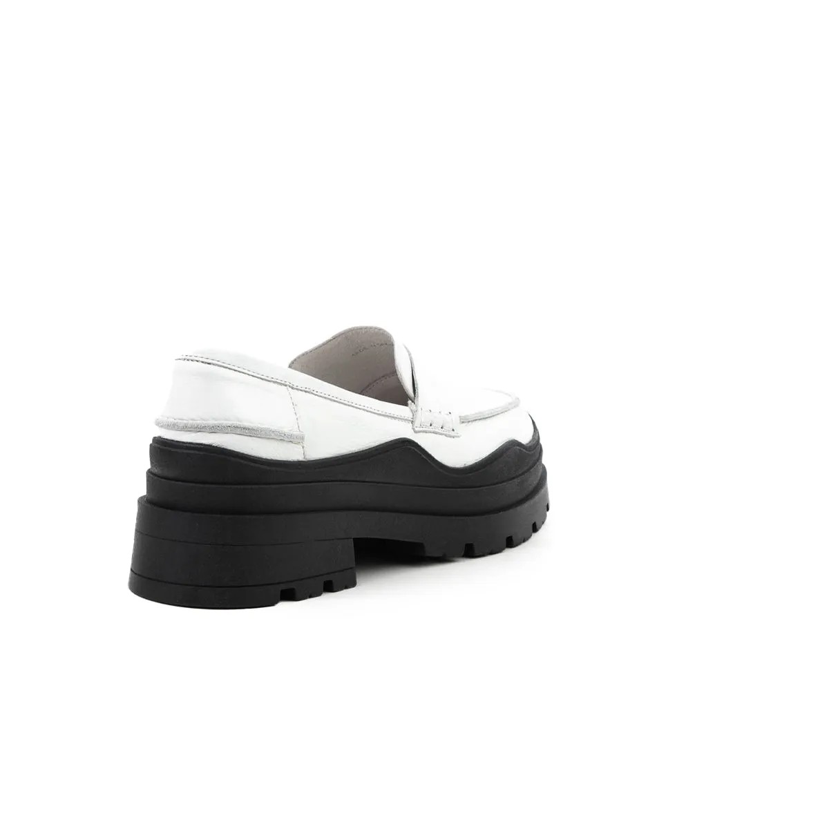 Tulle White Leather