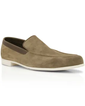 Tyne Suede Loafer in Olive