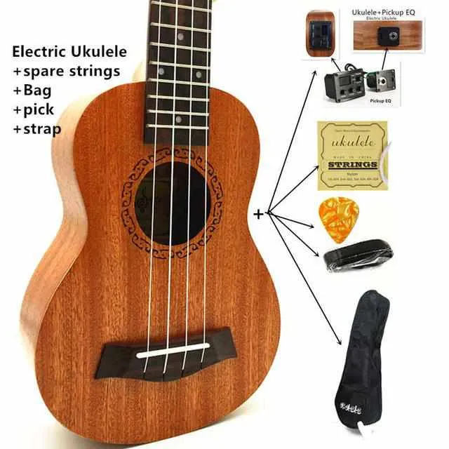 Ukulele Concert / Soprano / Tenor - Mini Hawaii Acoustic Guitar