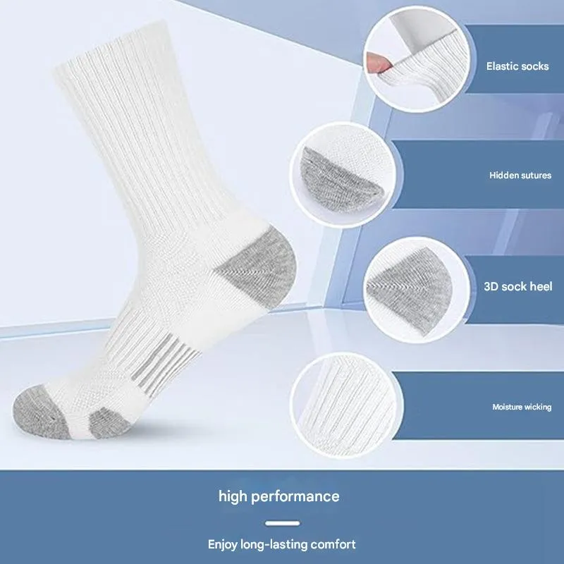 Wholesale Men's Deodorant Sweat-absorbent Sports Socks